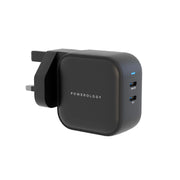 Powerology 65 W Dual PDPort World Travel Kit - Black