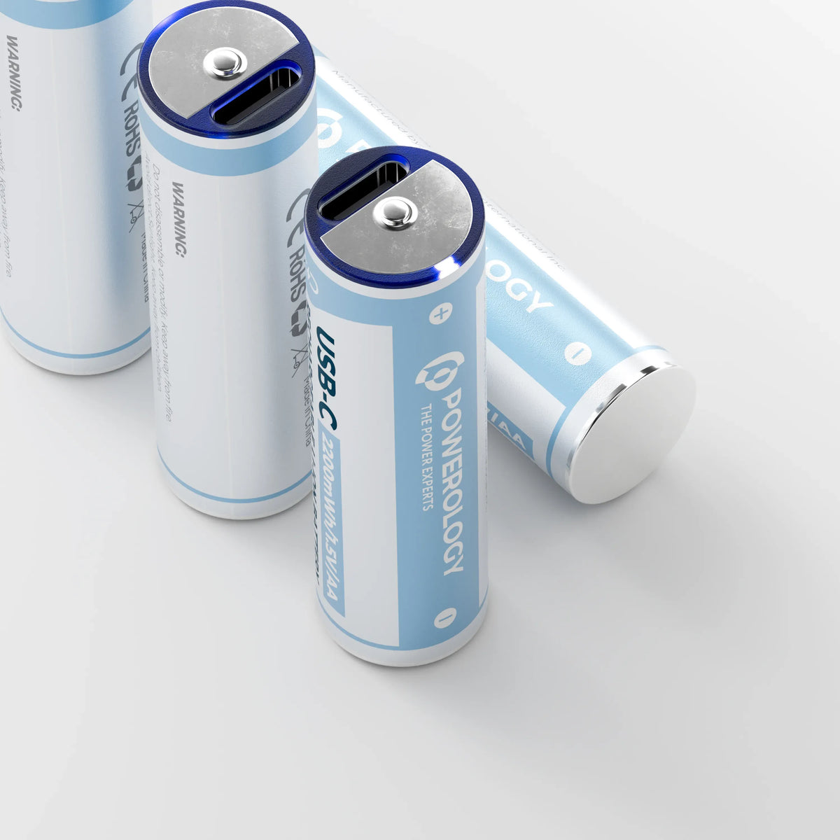 Powerology 1 5v Type C Rechargeable Lithium Ion Battery Aa Battery 2200mwh 4pcs Per Pack – image 11