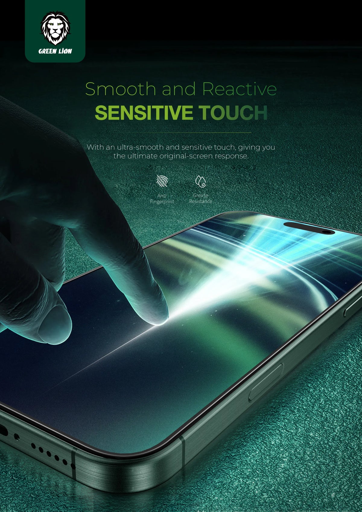 Green Lion 9 HSteve Matte Privacy Anti-Peeping Dull Glass - Black Edge/Privacy – image 13