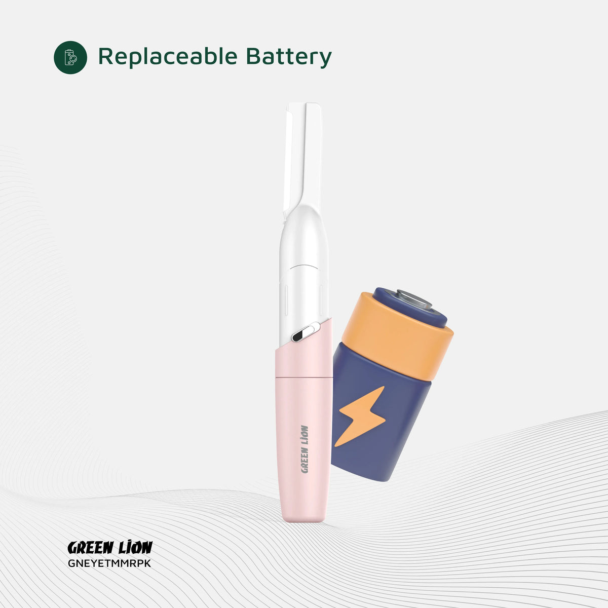 Green Lion Eyebrow Hair Trimmer Pink – image 4