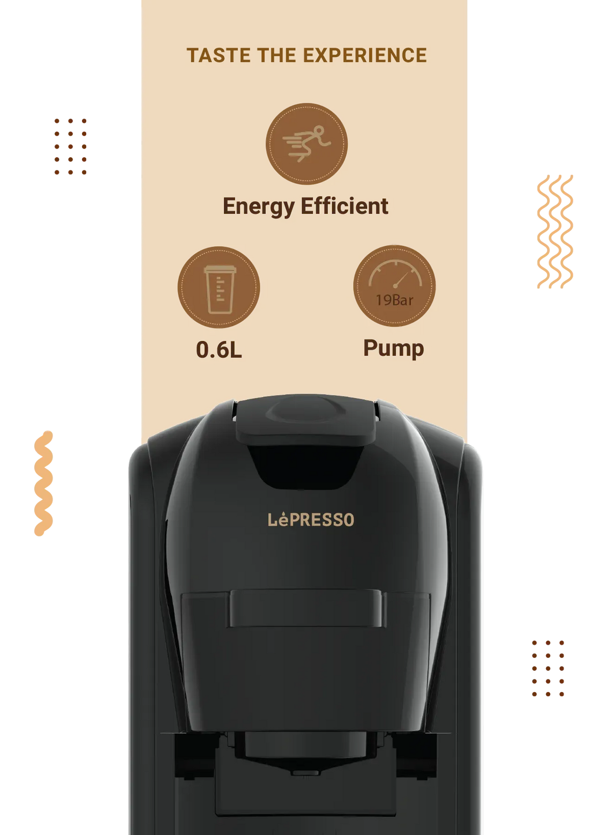 LePresso Lieto Multi-Capsule Coffee Machine - Black – image 11