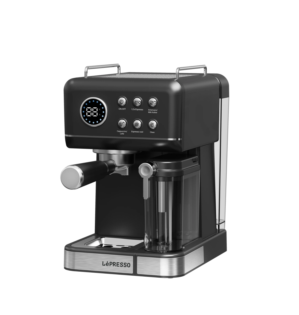 LePresso Marzette Coffee Maker with Milk Tank Black – image 6