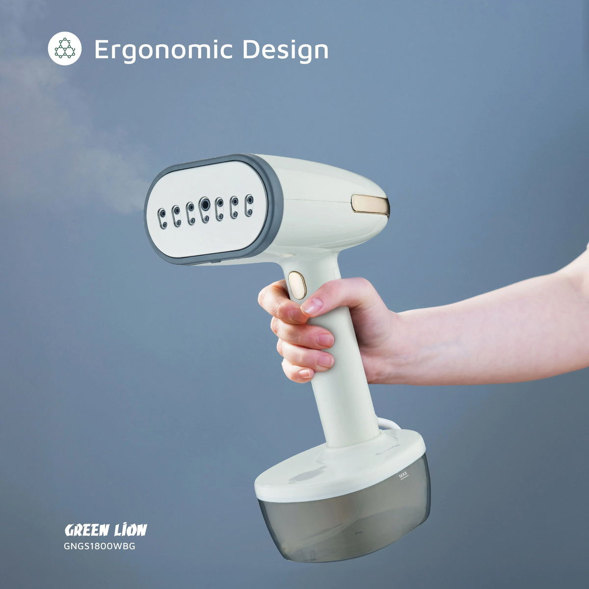 Green Lion Steam 1800w Garment Steamer Beige – image 8