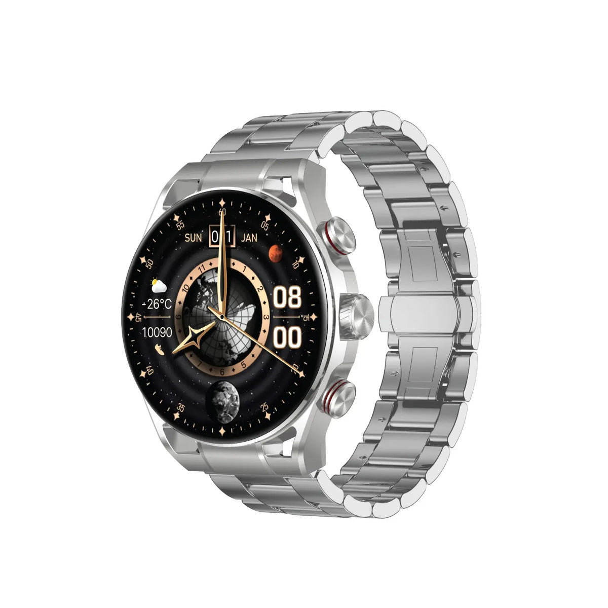 Green Lion Chrono Pro Smart Watch - Silver – image 2