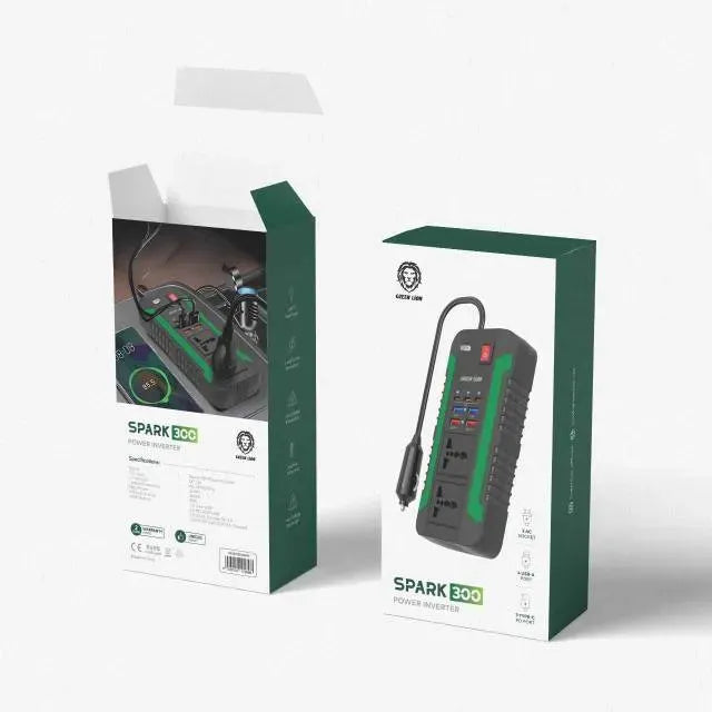 Green Lion Spark 300 Power Inverter - Black – image 15