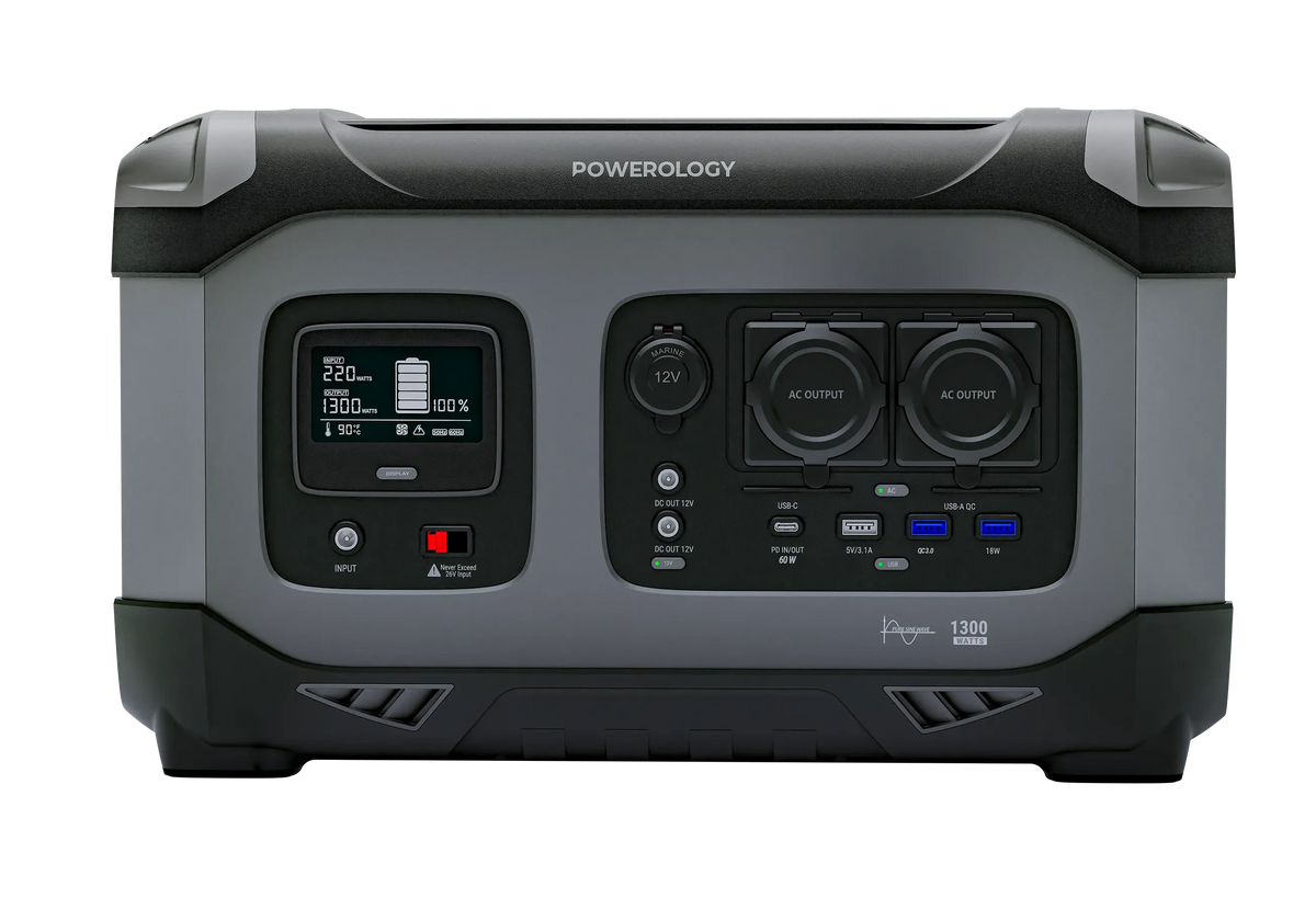 Powerology 392000mAh 1300w Portable Power Generator PD 60w Black – image 3