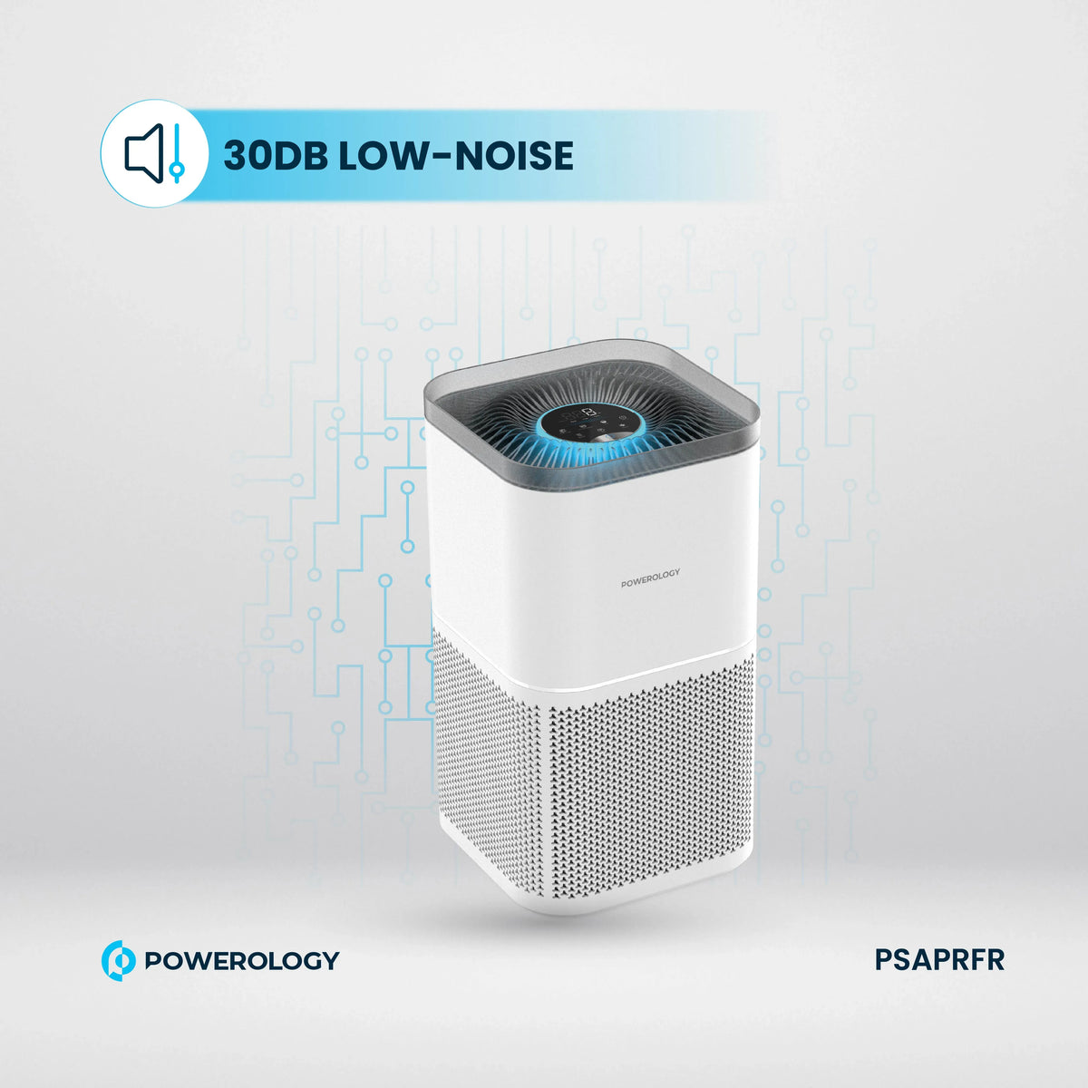 Powerology Smart Air Purifier Eliminate Odor Smoke White – image 9