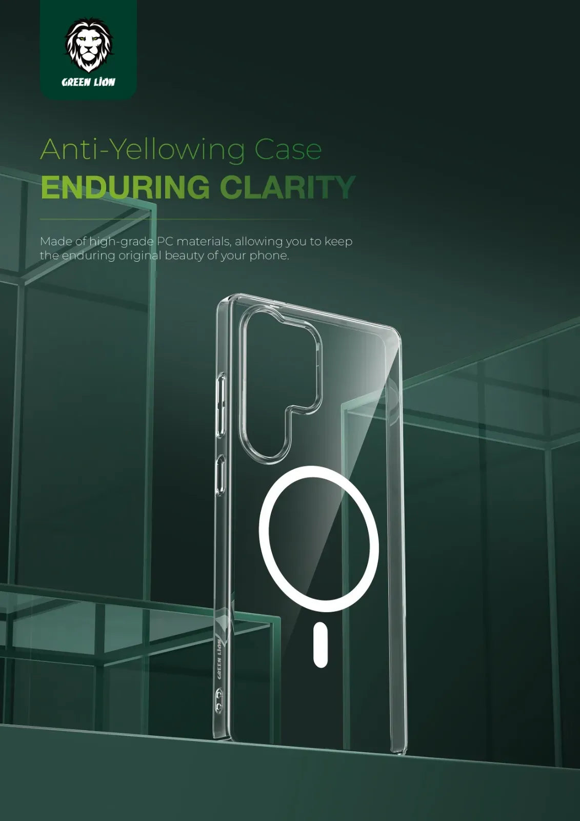 Green Lion MagSafe Delgado Case S25 Ultra Clear – image 6