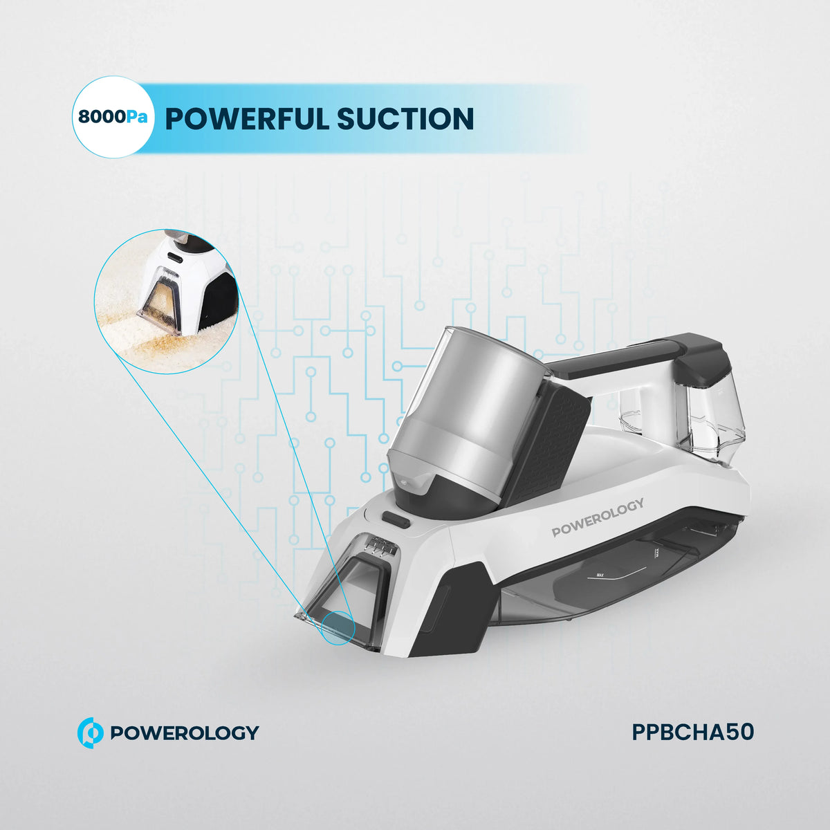 Powerology Cordless Spot Cleaner White – image 12