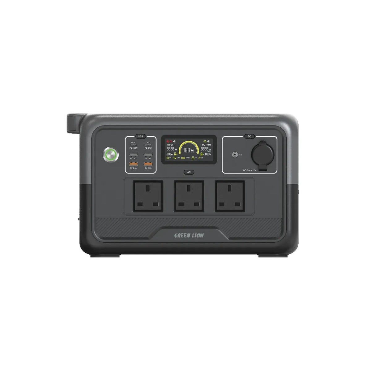 Green Lion PGX 800 Power Station-768 Wh 240000 m Ah 800 W(Li Fe PO 4)-Black – image 5