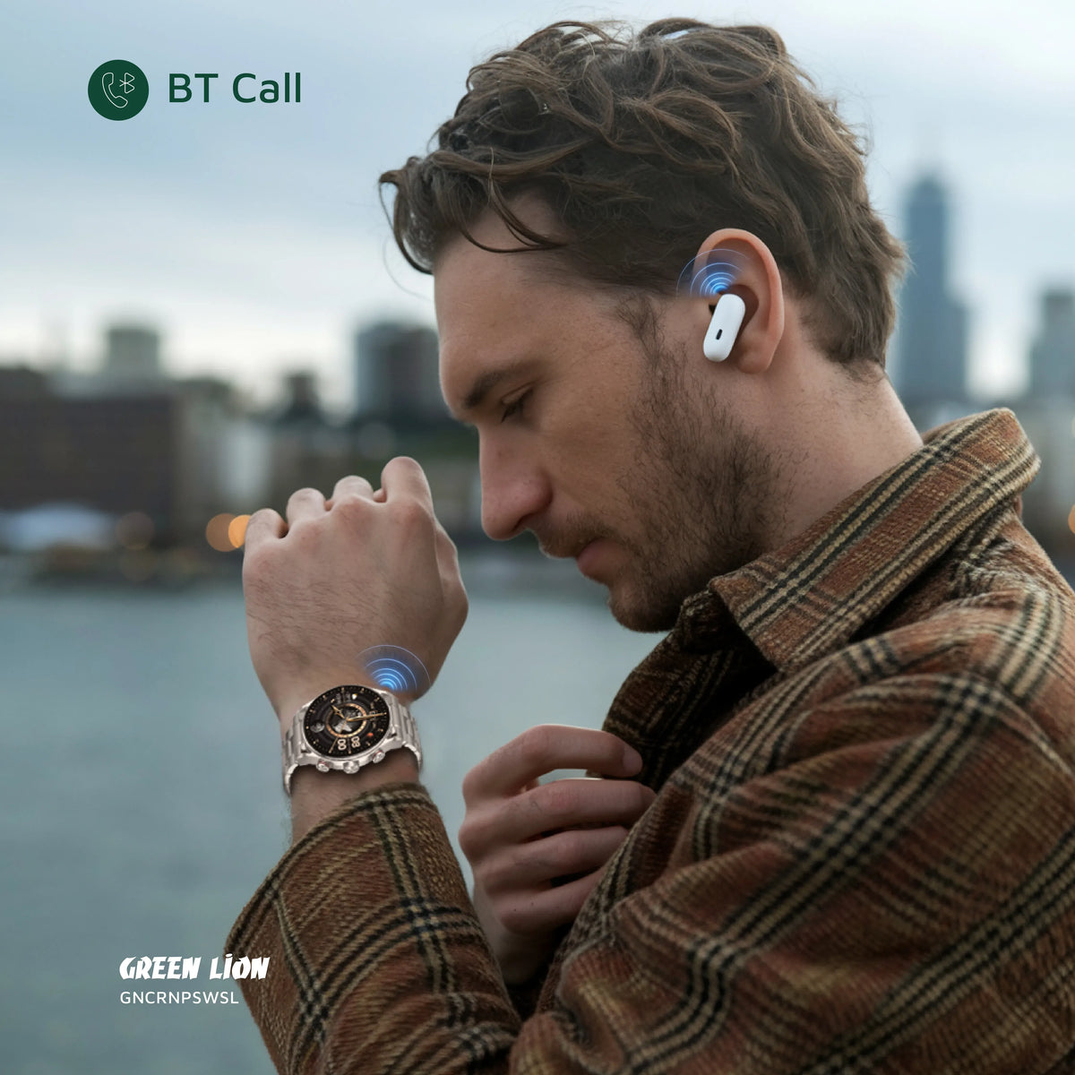 Green Lion Chrono Pro Smart Watch - Silver – image 8