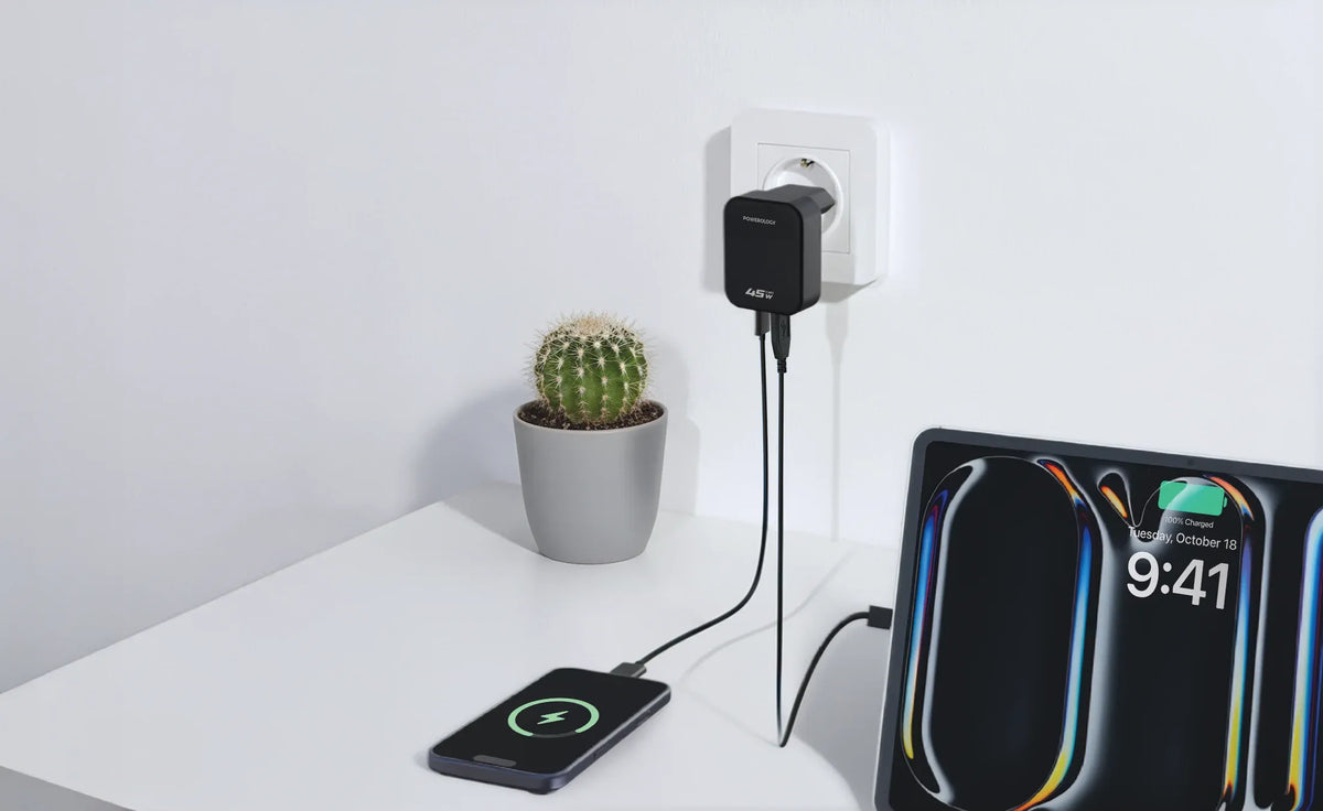 Powerology Crab Foldable Eu Gan Charger Black – image 13