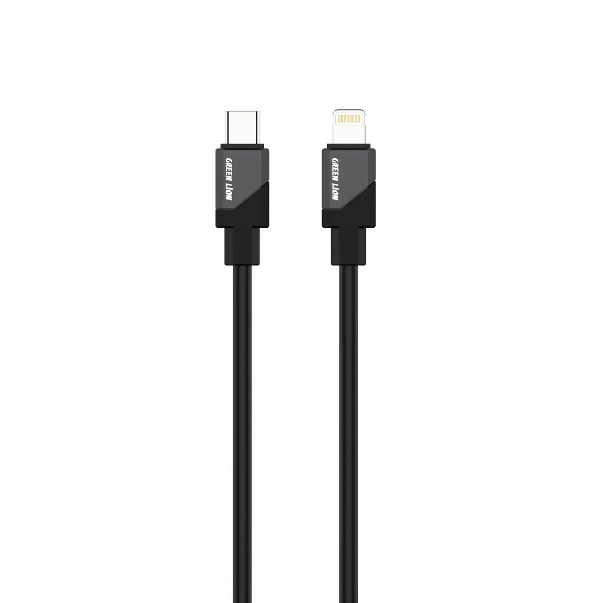Green Lion USB C to Lightning Silicone Cable Black – image 3