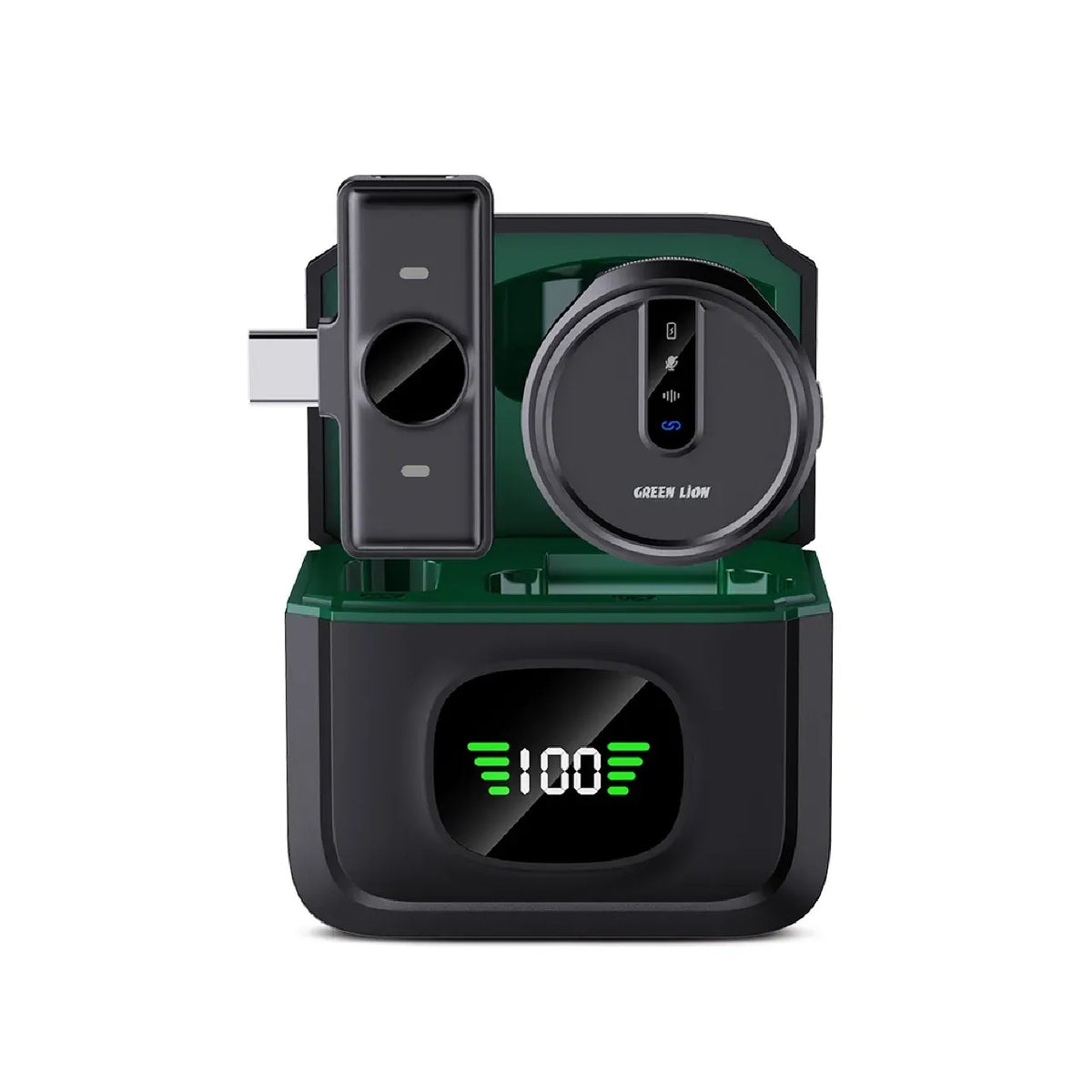 Green Lion Gm 88x Wireless Microphone with Digital Display Black – image 2