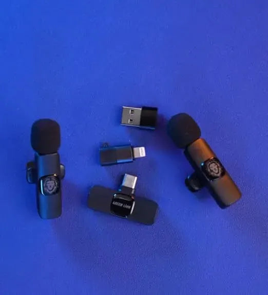 Green Lion 3 in 1 Wireless Microphone Black – image 5