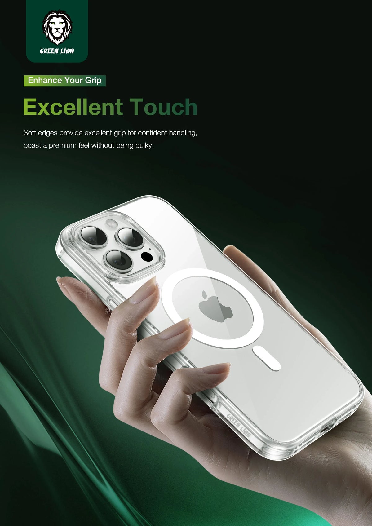 Green Lion Mag Safe Crystal Clear – image 8